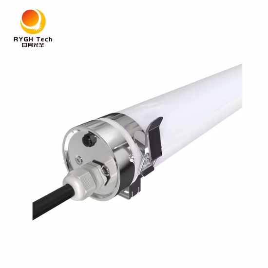 Industrial Farm Food Factory Vapor Tight Fitting Corrosionproof Dustproof Waterproof IP65 Linear Batten Tube 4FT 1.2m IP69K PMMA PC 40W 60W LED Tri-Proof Light