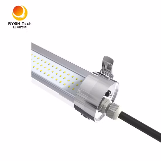 Industrial Farm Food Factory Vapor Tight Fitting Corrosionproof Dustproof Waterproof IP65 Linear Batten Tube 4FT 1.2m IP69K PMMA PC 40W 60W LED Tri-Proof Light